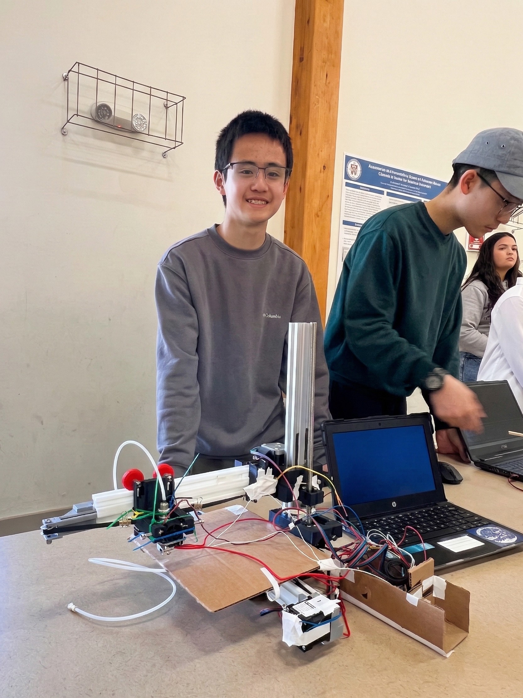 A student created a 3D printer.